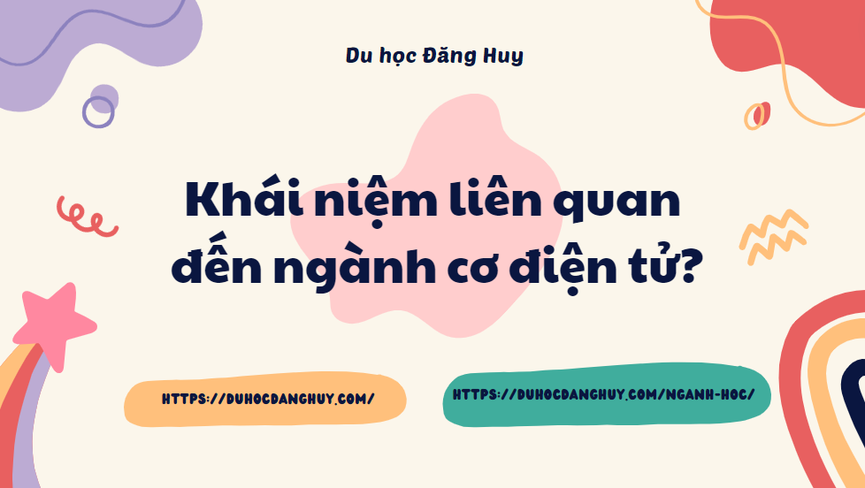 Khái niệm liên quan đến ngành cơ điện tử