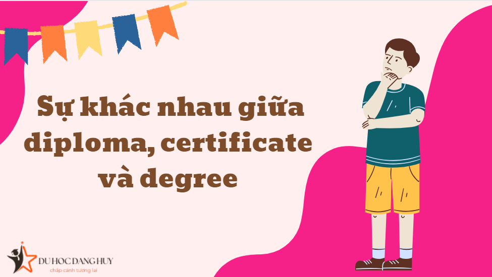 Sự khác nhau giữa diploma, certificate và degree
