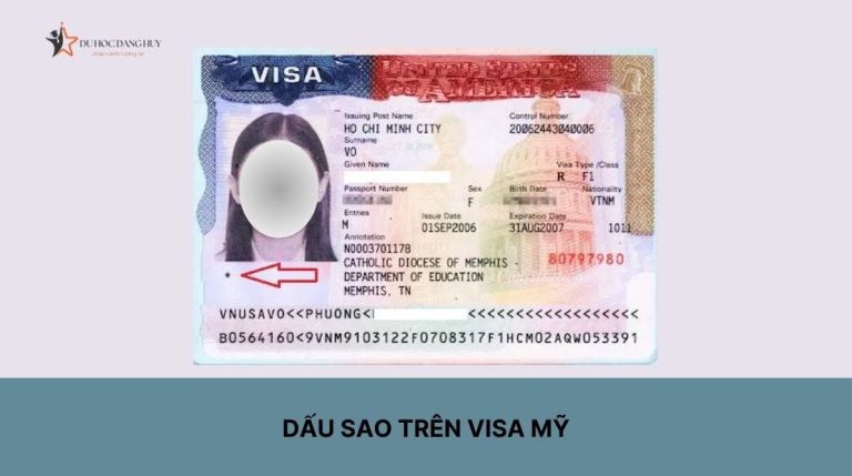 Dấu sao trên visa Mỹ có ý nghĩa gì? Có ảnh hưởng gì không?