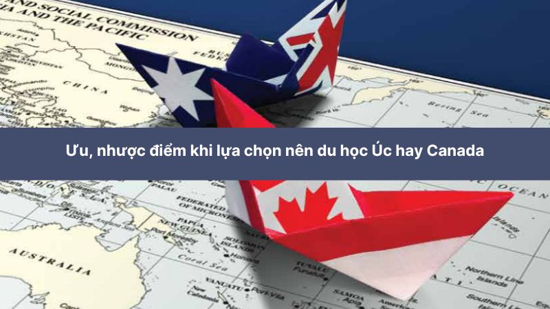 Ưu nhược điểm khi lựa chọn nên du học Úc hay Canada